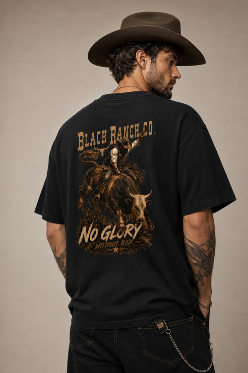 Oversized tee - 8 seconds Bull Ride