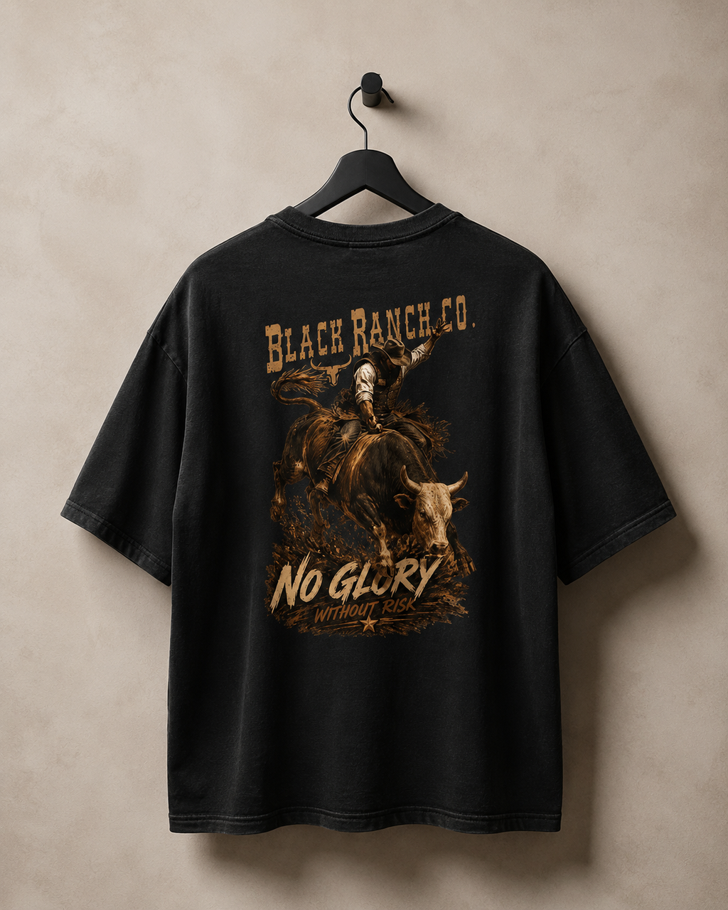 Oversized tee - 8 seconds Bull Ride