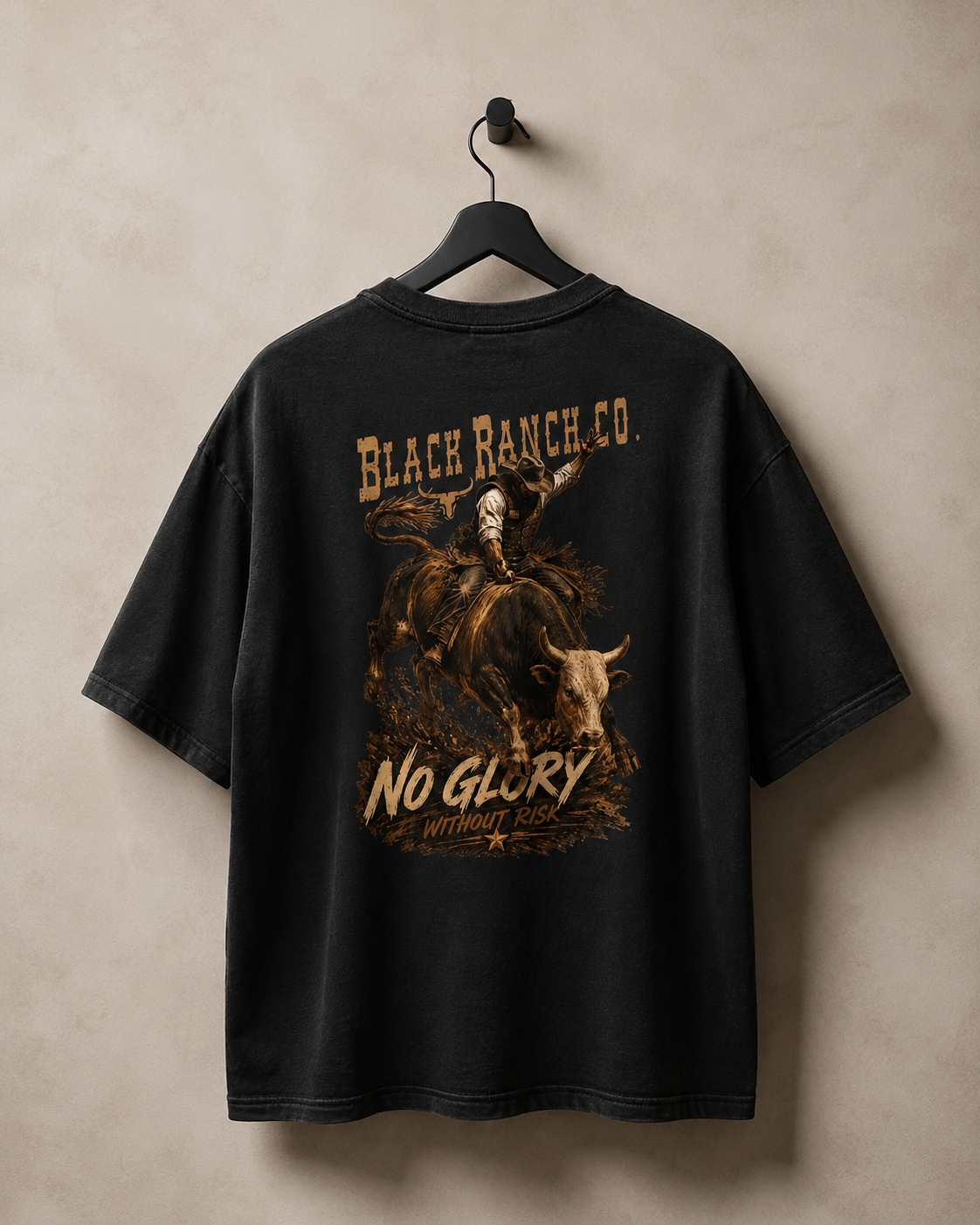 Oversized tee - 8 seconds Bull Ride