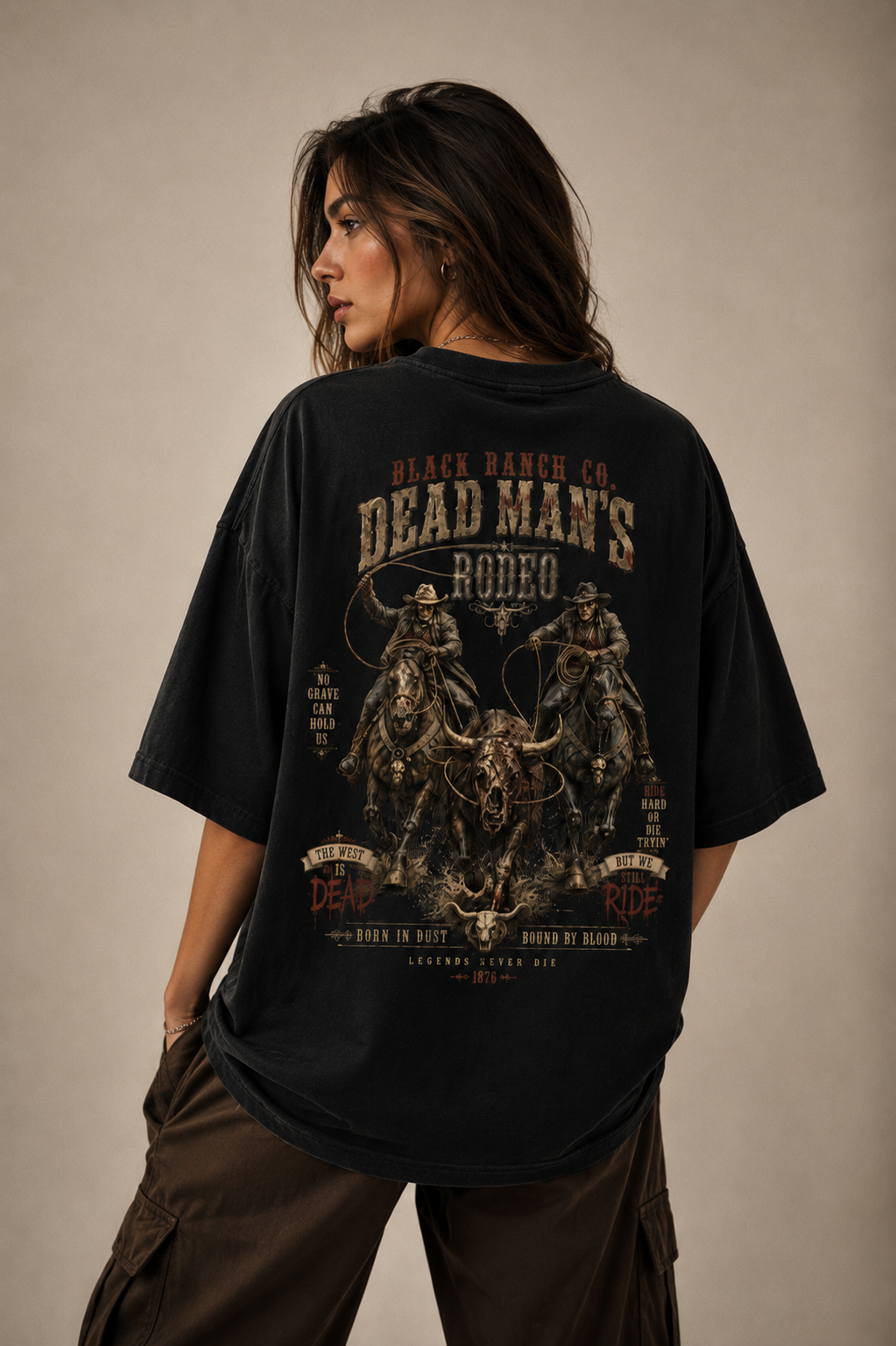 Oversized tee - Ride Beyond Death